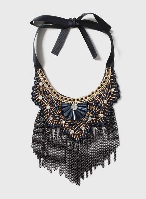 Black Chain Collar Necklace